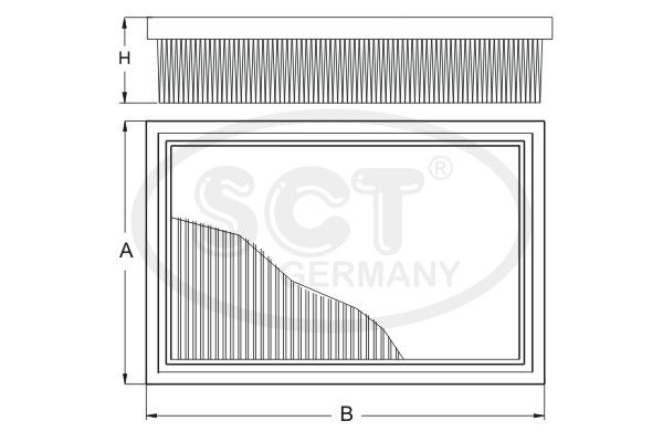 SCT GERMANY Воздушный фильтр SB 3248